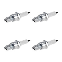 4 Spark Plugs with flat seal seat NGK IAM expertise for...