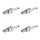 4 Spark Plugs with flat seal seat NGK IAM expertise for YAMAHA and others