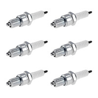 6 Spark Plugs with flat seal seat NGK IAM expertise for...