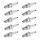 10 Spark Plugs with flat seal seat NGK IAM expertise for YAMAHA and others