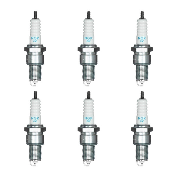 6 Spark Plugs with flat seal seat NGK Quick for YAMAHA and others
