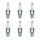 6 Spark Plugs with flat seal seat NGK Quick for YAMAHA and others