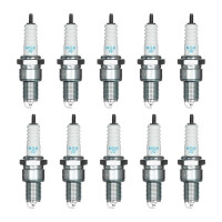 10 Zündkerzen mit Flachdichtsitz NGK Quick...