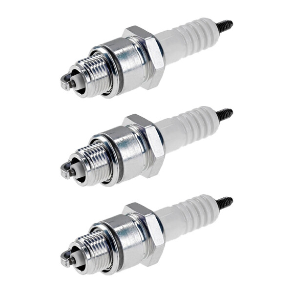 3 Spark Plugs with flat seal seat NGK for MERCURY MARINE and others