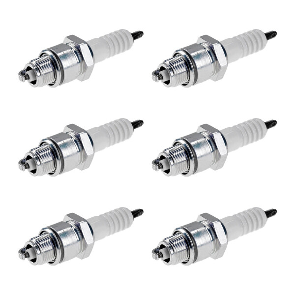 6 Spark Plugs with flat seal seat NGK for MERCURY MARINE and others