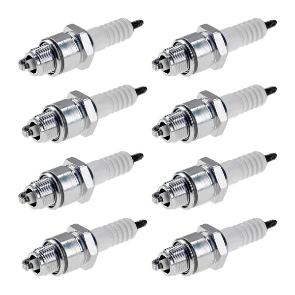 8 Spark Plugs with flat seal seat NGK for MERCURY MARINE and others