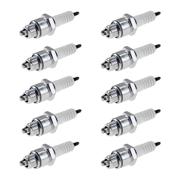 10 Spark Plugs with flat seal seat NGK for MERCURY MARINE and others