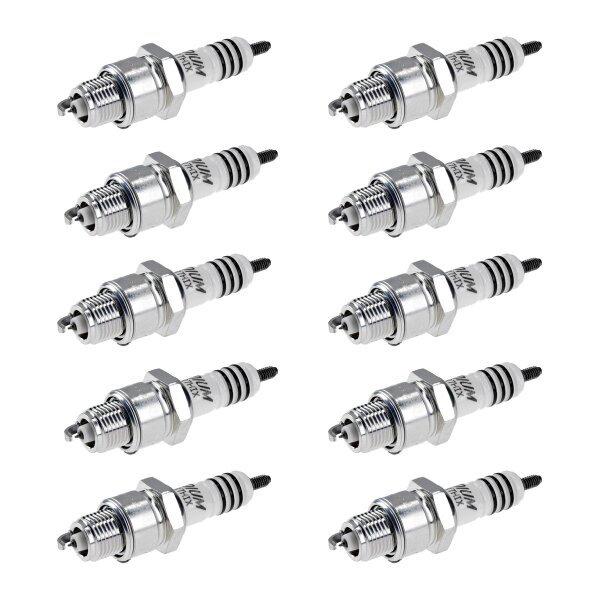 10 Spark Plugs with flat seat NGK Iridium IX for FORD TAUNUS and others