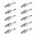 10 Spark Plugs fixed SAE connection NGK IAM expertise for HONDA and others