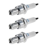 3 Spark Plugs with flat seal seat NGK IAM expertise for...