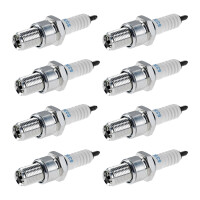 8 Spark Plugs with flat seal seat NGK IAM expertise for...