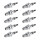 10 Spark Plugs fixed SAE connection NGK Iridium IX suitable for e.g. HONDA