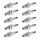 10 Spark Plugs fixed SAE connection NGK IAM expertise for HONDA and others