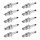 10 Spark Plugs fixed SAE connection NGK IAM expertise for various vehicles