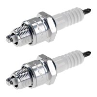 2 Spark Plugs with flat seal seat NGK aftermarket...