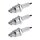 3 Spark Plugs with flat seal seat NGK aftermarket expertise for HONDA