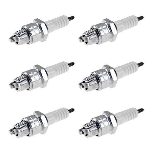 6 Spark Plugs with flat seal seat NGK aftermarket expertise for HONDA
