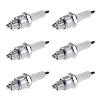 6 Spark Plugs with flat seal seat NGK aftermarket...