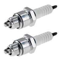 2 Spark Plugs with flat seal seat NGK aftermarket...