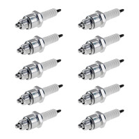 10 Spark Plugs with flat seal seat NGK IAM expertise for...