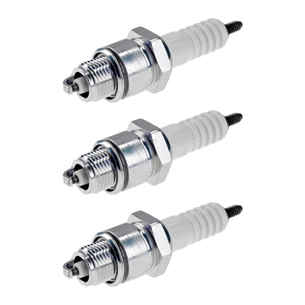 3 Spark Plugs with flat seal seat NGK aftermarket expertise for various vehicles
