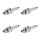 4 Spark Plugs with flat seal seat NGK aftermarket expertise for various vehicles