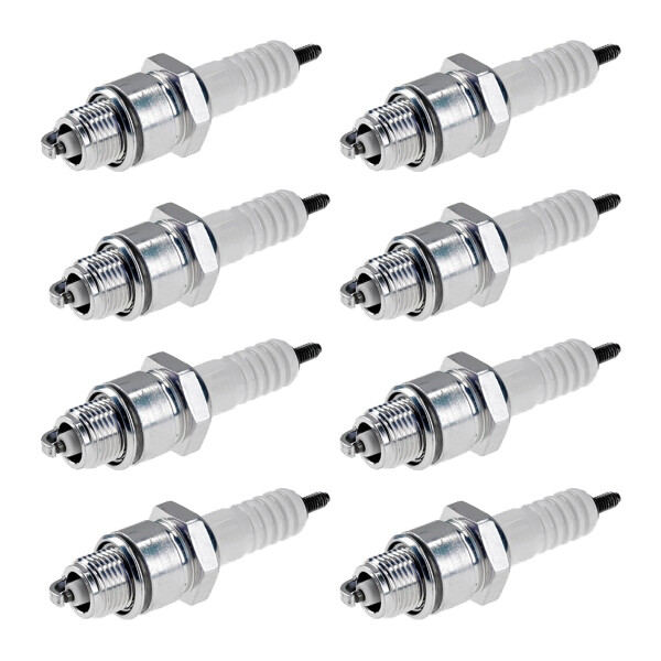 8 Spark Plugs with flat seal seat NGK aftermarket expertise for various vehicles