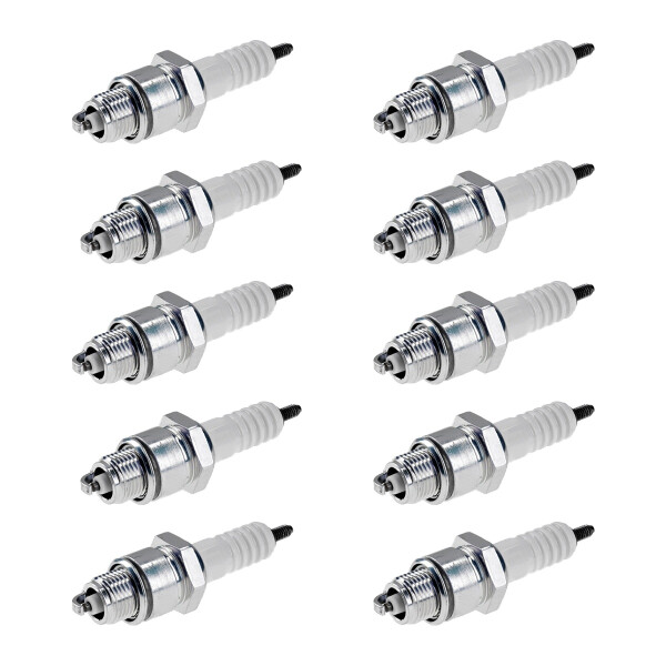 10 Spark Plugs with flat seal seat NGK IAM expertise for various vehicles