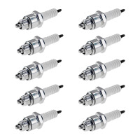 10 Spark Plugs with flat seal seat NGK IAM expertise for...