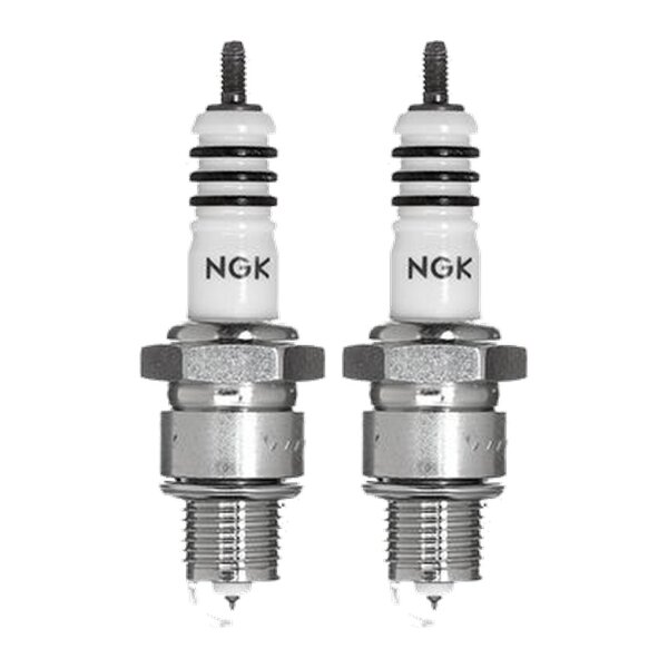 2 Zündkerzen mit Flachdichtsitz NGK Iridium IX passend für u.a. FIAT 500