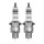 2 Zündkerzen mit Flachdichtsitz NGK Iridium IX passend für u.a. FIAT 500