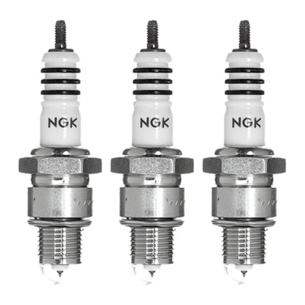 3 Spark Plugs with flat seat NGK Iridium IX suitable for FIAT 500 and others