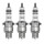 3 Spark Plugs with flat seat NGK Iridium IX suitable for FIAT 500 and others