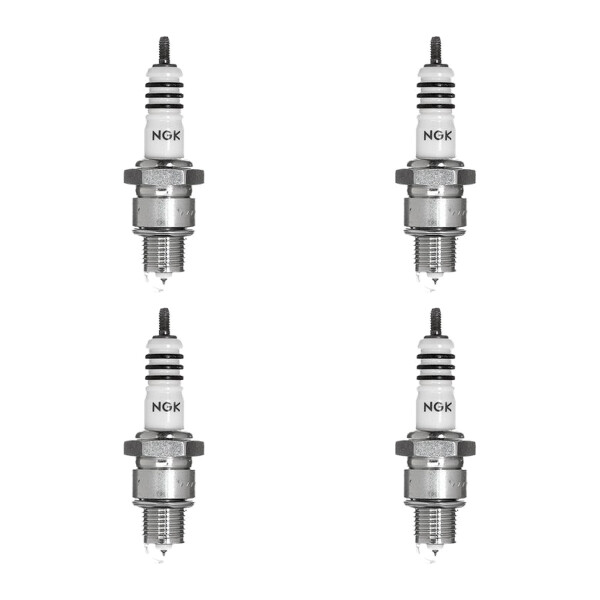 4 Zündkerzen mit Flachdichtsitz NGK Iridium IX passend für u.a. FIAT 500
