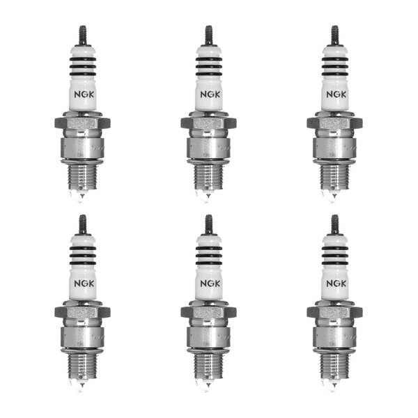 6 Spark Plugs with flat seat NGK Iridium IX suitable for FIAT 500 and others