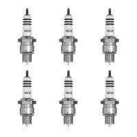 6 Spark Plugs with flat seat NGK Iridium IX suitable for...