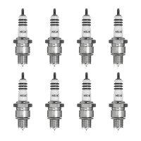 8 Spark Plugs with flat seat NGK Iridium IX suitable for...
