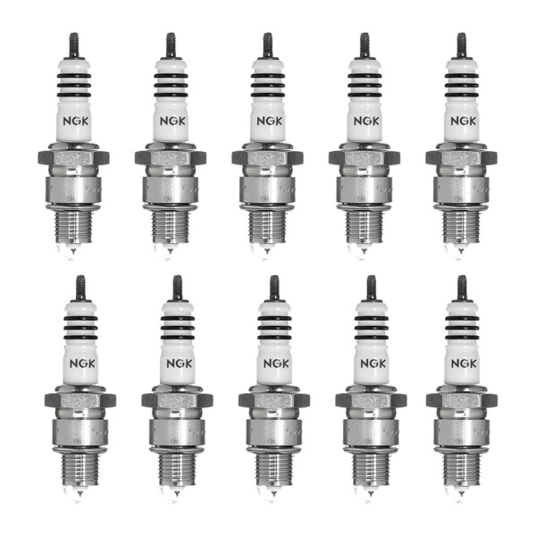 10 Spark Plugs with flat seat NGK Iridium IX suitable for FIAT 500 and others