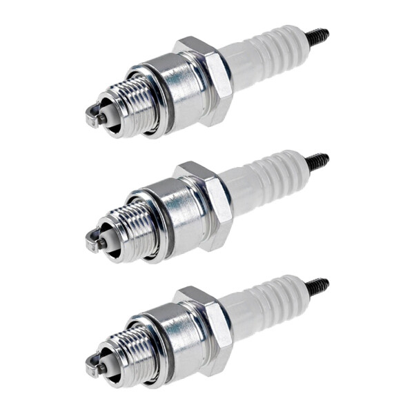 3 Spark Plugs with flat seal seat NGK IAM expertise for YAMAHA and others
