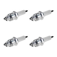 4 Spark Plugs with flat seal seat NGK IAM expertise for...