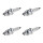 4 Spark Plugs with flat seal seat NGK IAM expertise for YAMAHA and others