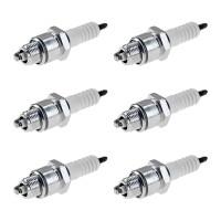 6 Spark Plugs with flat seal seat NGK IAM expertise for...