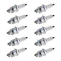 10 Spark Plugs with flat seal seat NGK IAM expertise for...