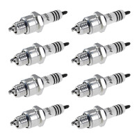 8 Spark Plugs with flat seat NGK Iridium IX suitable for...