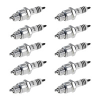 10 Spark Plugs with flat seat NGK Iridium IX suitable for...