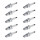 10 Spark Plugs fixed SAE connection NGK suitable for e.g. DAIHATSU CUORE