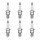 6 Spark Plugs fixed SAE connection NGK for HONDA ACCORD and others