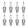 8 Spark Plugs with flat seal seat NGK suitable for VOLVO 740 and others