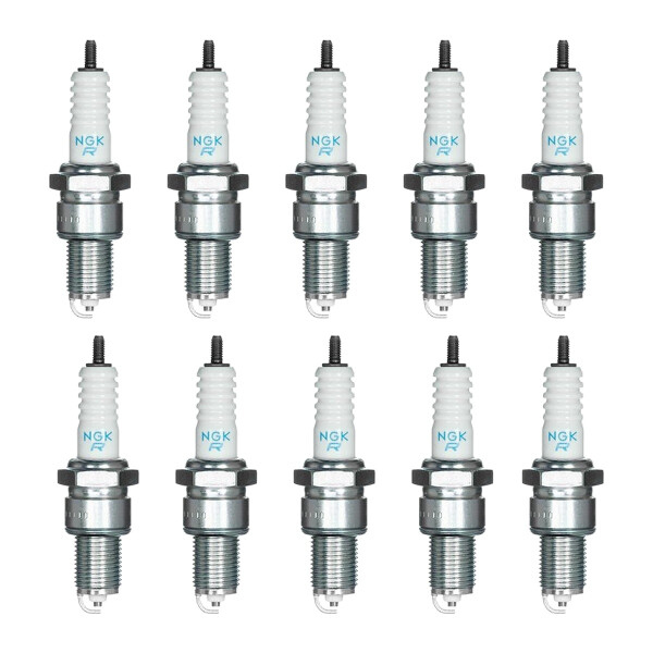 10 Spark Plugs with flat seal seat NGK suitable for VOLVO 740 and others