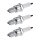 3 Spark Plugs with flat seal seat NGK IAM expertise for e.g. LANCIA DELTA
